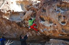 Bouldering in Hueco Tanks on 01/03/2020 with Blue Lizard Climbing and Yoga

Filename: SRM_20200103_1147460.jpg
Aperture: f/5.6
Shutter Speed: 1/250
Body: Canon EOS-1D Mark II
Lens: Canon EF 50mm f/1.8 II