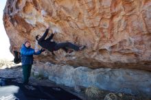 Bouldering in Hueco Tanks on 01/03/2020 with Blue Lizard Climbing and Yoga

Filename: SRM_20200103_1207440.jpg
Aperture: f/6.3
Shutter Speed: 1/320
Body: Canon EOS-1D Mark II
Lens: Canon EF 16-35mm f/2.8 L