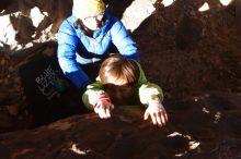 Bouldering in Hueco Tanks on 01/03/2020 with Blue Lizard Climbing and Yoga

Filename: SRM_20200103_1236050.jpg
Aperture: f/9.0
Shutter Speed: 1/250
Body: Canon EOS-1D Mark II
Lens: Canon EF 16-35mm f/2.8 L