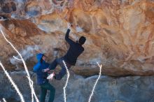 Bouldering in Hueco Tanks on 01/03/2020 with Blue Lizard Climbing and Yoga

Filename: SRM_20200103_1246570.jpg
Aperture: f/4.0
Shutter Speed: 1/500
Body: Canon EOS-1D Mark II
Lens: Canon EF 50mm f/1.8 II