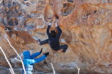 Bouldering in Hueco Tanks on 01/03/2020 with Blue Lizard Climbing and Yoga

Filename: SRM_20200103_1247070.jpg
Aperture: f/3.5
Shutter Speed: 1/500
Body: Canon EOS-1D Mark II
Lens: Canon EF 50mm f/1.8 II