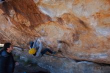 Bouldering in Hueco Tanks on 01/03/2020 with Blue Lizard Climbing and Yoga

Filename: SRM_20200103_1255180.jpg
Aperture: f/6.3
Shutter Speed: 1/320
Body: Canon EOS-1D Mark II
Lens: Canon EF 16-35mm f/2.8 L