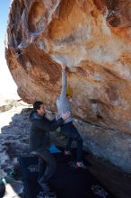 Bouldering in Hueco Tanks on 01/03/2020 with Blue Lizard Climbing and Yoga

Filename: SRM_20200103_1257020.jpg
Aperture: f/6.3
Shutter Speed: 1/320
Body: Canon EOS-1D Mark II
Lens: Canon EF 16-35mm f/2.8 L