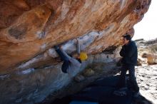 Bouldering in Hueco Tanks on 01/03/2020 with Blue Lizard Climbing and Yoga

Filename: SRM_20200103_1303560.jpg
Aperture: f/7.1
Shutter Speed: 1/320
Body: Canon EOS-1D Mark II
Lens: Canon EF 16-35mm f/2.8 L