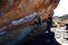 Bouldering in Hueco Tanks on 01/03/2020 with Blue Lizard Climbing and Yoga

Filename: SRM_20200103_1304120.jpg
Aperture: f/8.0
Shutter Speed: 1/320
Body: Canon EOS-1D Mark II
Lens: Canon EF 16-35mm f/2.8 L