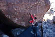 Bouldering in Hueco Tanks on 01/03/2020 with Blue Lizard Climbing and Yoga

Filename: SRM_20200103_1349180.jpg
Aperture: f/3.5
Shutter Speed: 1/320
Body: Canon EOS-1D Mark II
Lens: Canon EF 16-35mm f/2.8 L