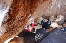 Bouldering in Hueco Tanks on 01/03/2020 with Blue Lizard Climbing and Yoga

Filename: SRM_20200103_1415140.jpg
Aperture: f/2.8
Shutter Speed: 1/160
Body: Canon EOS-1D Mark II
Lens: Canon EF 16-35mm f/2.8 L