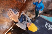 Bouldering in Hueco Tanks on 01/03/2020 with Blue Lizard Climbing and Yoga

Filename: SRM_20200103_1425321.jpg
Aperture: f/3.5
Shutter Speed: 1/250
Body: Canon EOS-1D Mark II
Lens: Canon EF 16-35mm f/2.8 L