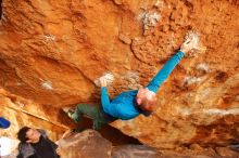 Bouldering in Hueco Tanks on 01/03/2020 with Blue Lizard Climbing and Yoga

Filename: SRM_20200103_1500590.jpg
Aperture: f/4.0
Shutter Speed: 1/200
Body: Canon EOS-1D Mark II
Lens: Canon EF 16-35mm f/2.8 L