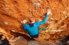 Bouldering in Hueco Tanks on 01/03/2020 with Blue Lizard Climbing and Yoga

Filename: SRM_20200103_1501050.jpg
Aperture: f/4.0
Shutter Speed: 1/200
Body: Canon EOS-1D Mark II
Lens: Canon EF 16-35mm f/2.8 L