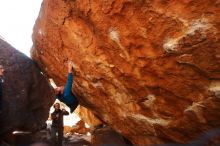 Bouldering in Hueco Tanks on 01/03/2020 with Blue Lizard Climbing and Yoga

Filename: SRM_20200103_1513150.jpg
Aperture: f/4.5
Shutter Speed: 1/250
Body: Canon EOS-1D Mark II
Lens: Canon EF 16-35mm f/2.8 L