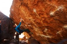 Bouldering in Hueco Tanks on 01/03/2020 with Blue Lizard Climbing and Yoga

Filename: SRM_20200103_1513210.jpg
Aperture: f/5.0
Shutter Speed: 1/250
Body: Canon EOS-1D Mark II
Lens: Canon EF 16-35mm f/2.8 L