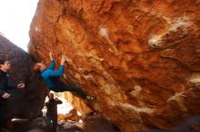 Bouldering in Hueco Tanks on 01/03/2020 with Blue Lizard Climbing and Yoga

Filename: SRM_20200103_1513230.jpg
Aperture: f/5.0
Shutter Speed: 1/250
Body: Canon EOS-1D Mark II
Lens: Canon EF 16-35mm f/2.8 L