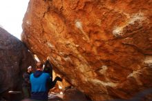 Bouldering in Hueco Tanks on 01/03/2020 with Blue Lizard Climbing and Yoga

Filename: SRM_20200103_1517280.jpg
Aperture: f/4.5
Shutter Speed: 1/250
Body: Canon EOS-1D Mark II
Lens: Canon EF 16-35mm f/2.8 L