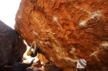 Bouldering in Hueco Tanks on 01/03/2020 with Blue Lizard Climbing and Yoga

Filename: SRM_20200103_1537030.jpg
Aperture: f/4.5
Shutter Speed: 1/250
Body: Canon EOS-1D Mark II
Lens: Canon EF 16-35mm f/2.8 L