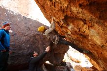 Bouldering in Hueco Tanks on 01/03/2020 with Blue Lizard Climbing and Yoga

Filename: SRM_20200103_1553350.jpg
Aperture: f/4.0
Shutter Speed: 1/250
Body: Canon EOS-1D Mark II
Lens: Canon EF 16-35mm f/2.8 L