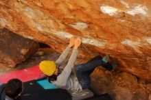 Bouldering in Hueco Tanks on 01/03/2020 with Blue Lizard Climbing and Yoga

Filename: SRM_20200103_1610140.jpg
Aperture: f/2.8
Shutter Speed: 1/250
Body: Canon EOS-1D Mark II
Lens: Canon EF 50mm f/1.8 II