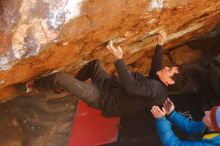 Bouldering in Hueco Tanks on 01/03/2020 with Blue Lizard Climbing and Yoga

Filename: SRM_20200103_1627250.jpg
Aperture: f/4.0
Shutter Speed: 1/250
Body: Canon EOS-1D Mark II
Lens: Canon EF 50mm f/1.8 II