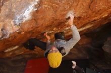 Bouldering in Hueco Tanks on 01/03/2020 with Blue Lizard Climbing and Yoga

Filename: SRM_20200103_1631290.jpg
Aperture: f/5.0
Shutter Speed: 1/250
Body: Canon EOS-1D Mark II
Lens: Canon EF 50mm f/1.8 II