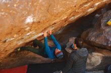 Bouldering in Hueco Tanks on 01/03/2020 with Blue Lizard Climbing and Yoga

Filename: SRM_20200103_1642040.jpg
Aperture: f/2.5
Shutter Speed: 1/320
Body: Canon EOS-1D Mark II
Lens: Canon EF 50mm f/1.8 II