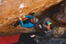 Bouldering in Hueco Tanks on 01/03/2020 with Blue Lizard Climbing and Yoga

Filename: SRM_20200103_1642160.jpg
Aperture: f/2.5
Shutter Speed: 1/320
Body: Canon EOS-1D Mark II
Lens: Canon EF 50mm f/1.8 II