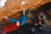 Bouldering in Hueco Tanks on 01/03/2020 with Blue Lizard Climbing and Yoga

Filename: SRM_20200103_1644590.jpg
Aperture: f/2.8
Shutter Speed: 1/320
Body: Canon EOS-1D Mark II
Lens: Canon EF 50mm f/1.8 II