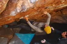 Bouldering in Hueco Tanks on 01/03/2020 with Blue Lizard Climbing and Yoga

Filename: SRM_20200103_1658431.jpg
Aperture: f/3.5
Shutter Speed: 1/250
Body: Canon EOS-1D Mark II
Lens: Canon EF 50mm f/1.8 II