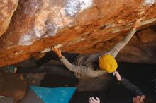 Bouldering in Hueco Tanks on 01/03/2020 with Blue Lizard Climbing and Yoga

Filename: SRM_20200103_1658440.jpg
Aperture: f/3.5
Shutter Speed: 1/250
Body: Canon EOS-1D Mark II
Lens: Canon EF 50mm f/1.8 II