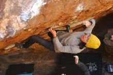 Bouldering in Hueco Tanks on 01/03/2020 with Blue Lizard Climbing and Yoga

Filename: SRM_20200103_1658571.jpg
Aperture: f/3.5
Shutter Speed: 1/250
Body: Canon EOS-1D Mark II
Lens: Canon EF 50mm f/1.8 II