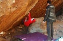 Bouldering in Hueco Tanks on 01/03/2020 with Blue Lizard Climbing and Yoga

Filename: SRM_20200103_1712450.jpg
Aperture: f/4.5
Shutter Speed: 1/320
Body: Canon EOS-1D Mark II
Lens: Canon EF 50mm f/1.8 II