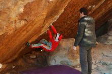 Bouldering in Hueco Tanks on 01/03/2020 with Blue Lizard Climbing and Yoga

Filename: SRM_20200103_1712500.jpg
Aperture: f/4.5
Shutter Speed: 1/320
Body: Canon EOS-1D Mark II
Lens: Canon EF 50mm f/1.8 II