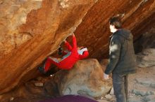 Bouldering in Hueco Tanks on 01/03/2020 with Blue Lizard Climbing and Yoga

Filename: SRM_20200103_1712550.jpg
Aperture: f/4.5
Shutter Speed: 1/320
Body: Canon EOS-1D Mark II
Lens: Canon EF 50mm f/1.8 II