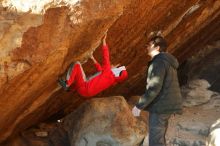 Bouldering in Hueco Tanks on 01/03/2020 with Blue Lizard Climbing and Yoga

Filename: SRM_20200103_1712580.jpg
Aperture: f/4.5
Shutter Speed: 1/320
Body: Canon EOS-1D Mark II
Lens: Canon EF 50mm f/1.8 II