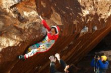 Bouldering in Hueco Tanks on 01/03/2020 with Blue Lizard Climbing and Yoga

Filename: SRM_20200103_1713510.jpg
Aperture: f/7.1
Shutter Speed: 1/320
Body: Canon EOS-1D Mark II
Lens: Canon EF 50mm f/1.8 II