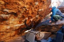 Bouldering in Hueco Tanks on 01/03/2020 with Blue Lizard Climbing and Yoga

Filename: SRM_20200103_1740060.jpg
Aperture: f/2.8
Shutter Speed: 1/160
Body: Canon EOS-1D Mark II
Lens: Canon EF 16-35mm f/2.8 L