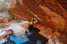 Bouldering in Hueco Tanks on 01/03/2020 with Blue Lizard Climbing and Yoga

Filename: SRM_20200103_1756210.jpg
Aperture: f/4.5
Shutter Speed: 1/250
Body: Canon EOS-1D Mark II
Lens: Canon EF 16-35mm f/2.8 L