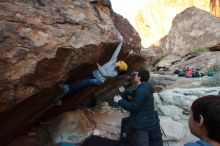 Bouldering in Hueco Tanks on 01/03/2020 with Blue Lizard Climbing and Yoga

Filename: SRM_20200103_1809201.jpg
Aperture: f/5.0
Shutter Speed: 1/200
Body: Canon EOS-1D Mark II
Lens: Canon EF 16-35mm f/2.8 L