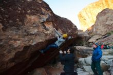 Bouldering in Hueco Tanks on 01/03/2020 with Blue Lizard Climbing and Yoga

Filename: SRM_20200103_1809330.jpg
Aperture: f/4.5
Shutter Speed: 1/250
Body: Canon EOS-1D Mark II
Lens: Canon EF 16-35mm f/2.8 L