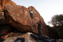 Bouldering in Hueco Tanks on 01/03/2020 with Blue Lizard Climbing and Yoga

Filename: SRM_20200103_1829400.jpg
Aperture: f/3.2
Shutter Speed: 1/125
Body: Canon EOS-1D Mark II
Lens: Canon EF 16-35mm f/2.8 L