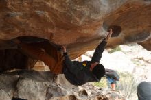 Bouldering in Hueco Tanks on 01/02/2020 with Blue Lizard Climbing and Yoga

Filename: SRM_20200102_1112210.jpg
Aperture: f/5.0
Shutter Speed: 1/200
Body: Canon EOS-1D Mark II
Lens: Canon EF 50mm f/1.8 II