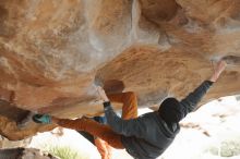 Bouldering in Hueco Tanks on 01/02/2020 with Blue Lizard Climbing and Yoga

Filename: SRM_20200102_1112300.jpg
Aperture: f/2.8
Shutter Speed: 1/250
Body: Canon EOS-1D Mark II
Lens: Canon EF 50mm f/1.8 II