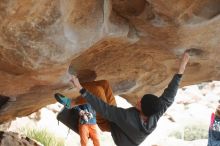 Bouldering in Hueco Tanks on 01/02/2020 with Blue Lizard Climbing and Yoga

Filename: SRM_20200102_1112310.jpg
Aperture: f/2.8
Shutter Speed: 1/250
Body: Canon EOS-1D Mark II
Lens: Canon EF 50mm f/1.8 II