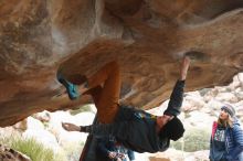 Bouldering in Hueco Tanks on 01/02/2020 with Blue Lizard Climbing and Yoga

Filename: SRM_20200102_1112320.jpg
Aperture: f/3.5
Shutter Speed: 1/250
Body: Canon EOS-1D Mark II
Lens: Canon EF 50mm f/1.8 II