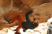 Bouldering in Hueco Tanks on 01/02/2020 with Blue Lizard Climbing and Yoga

Filename: SRM_20200102_1117230.jpg
Aperture: f/4.0
Shutter Speed: 1/250
Body: Canon EOS-1D Mark II
Lens: Canon EF 50mm f/1.8 II