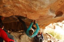 Bouldering in Hueco Tanks on 01/02/2020 with Blue Lizard Climbing and Yoga

Filename: SRM_20200102_1118250.jpg
Aperture: f/3.2
Shutter Speed: 1/250
Body: Canon EOS-1D Mark II
Lens: Canon EF 50mm f/1.8 II