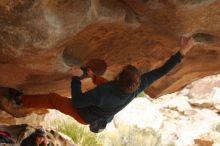 Bouldering in Hueco Tanks on 01/02/2020 with Blue Lizard Climbing and Yoga

Filename: SRM_20200102_1118580.jpg
Aperture: f/4.5
Shutter Speed: 1/250
Body: Canon EOS-1D Mark II
Lens: Canon EF 50mm f/1.8 II