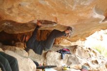 Bouldering in Hueco Tanks on 01/02/2020 with Blue Lizard Climbing and Yoga

Filename: SRM_20200102_1120330.jpg
Aperture: f/2.2
Shutter Speed: 1/250
Body: Canon EOS-1D Mark II
Lens: Canon EF 50mm f/1.8 II