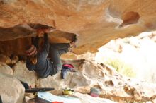 Bouldering in Hueco Tanks on 01/02/2020 with Blue Lizard Climbing and Yoga

Filename: SRM_20200102_1120360.jpg
Aperture: f/2.8
Shutter Speed: 1/250
Body: Canon EOS-1D Mark II
Lens: Canon EF 50mm f/1.8 II