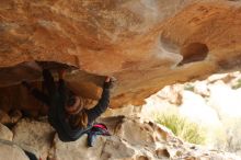 Bouldering in Hueco Tanks on 01/02/2020 with Blue Lizard Climbing and Yoga

Filename: SRM_20200102_1120440.jpg
Aperture: f/3.2
Shutter Speed: 1/250
Body: Canon EOS-1D Mark II
Lens: Canon EF 50mm f/1.8 II