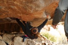 Bouldering in Hueco Tanks on 01/02/2020 with Blue Lizard Climbing and Yoga

Filename: SRM_20200102_1120520.jpg
Aperture: f/3.5
Shutter Speed: 1/250
Body: Canon EOS-1D Mark II
Lens: Canon EF 50mm f/1.8 II